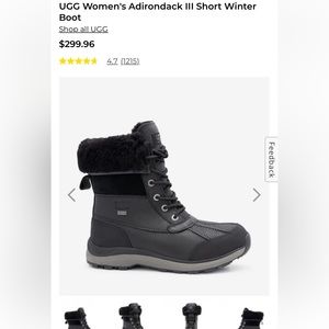 BRAND NEW - UGG Women's Adirondack III Short Winter Boot